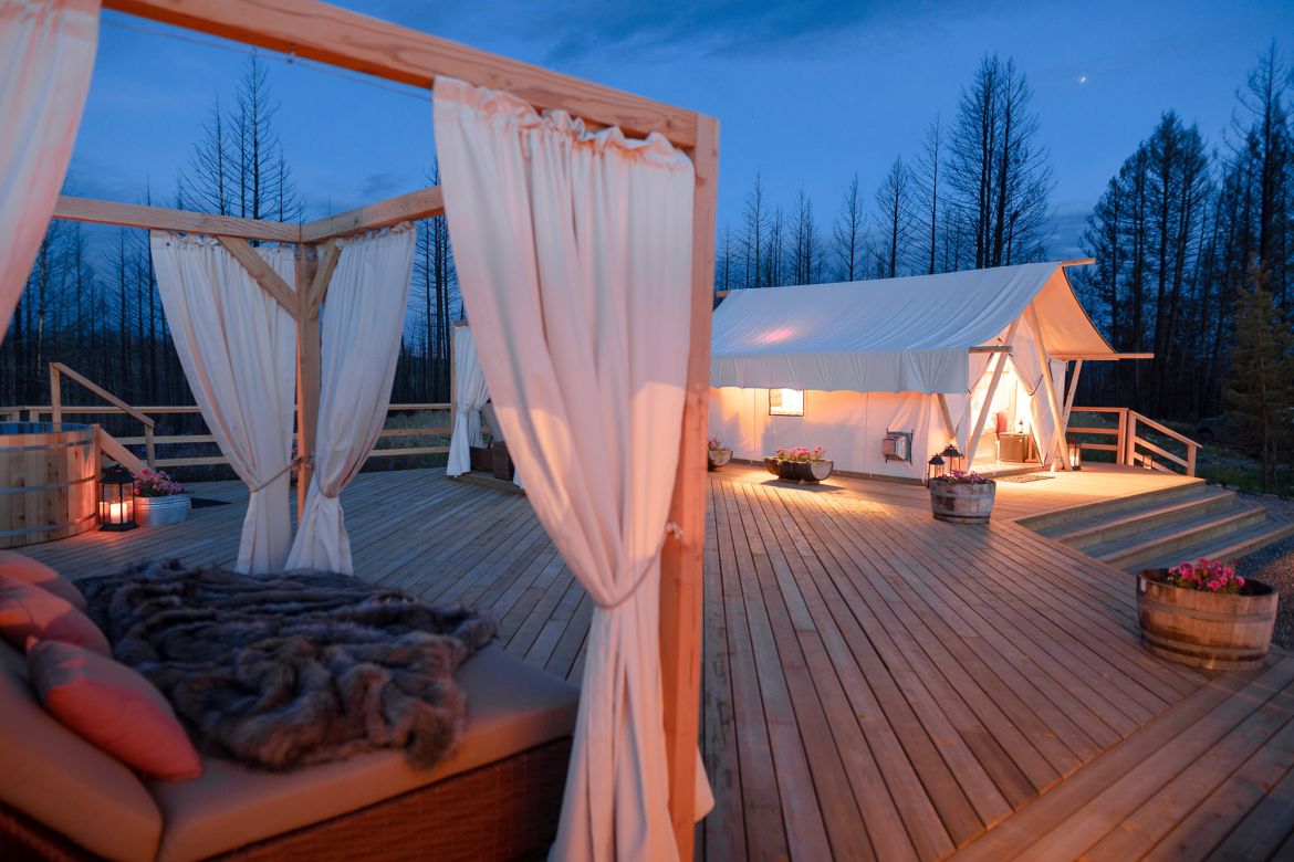 World-class glamping at Siwash Lake Wilderness Resort