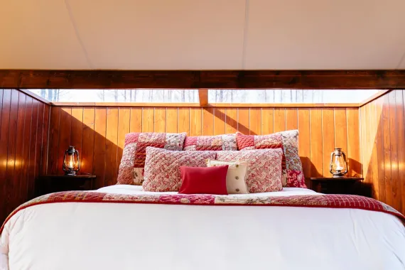 Luxury tent sky light for star gazing