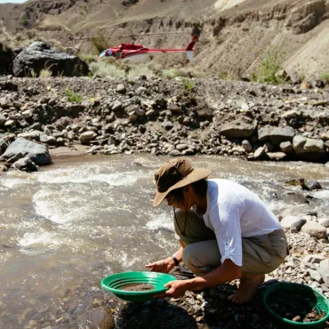Gold Panning on the Gold Rush Canyon safari